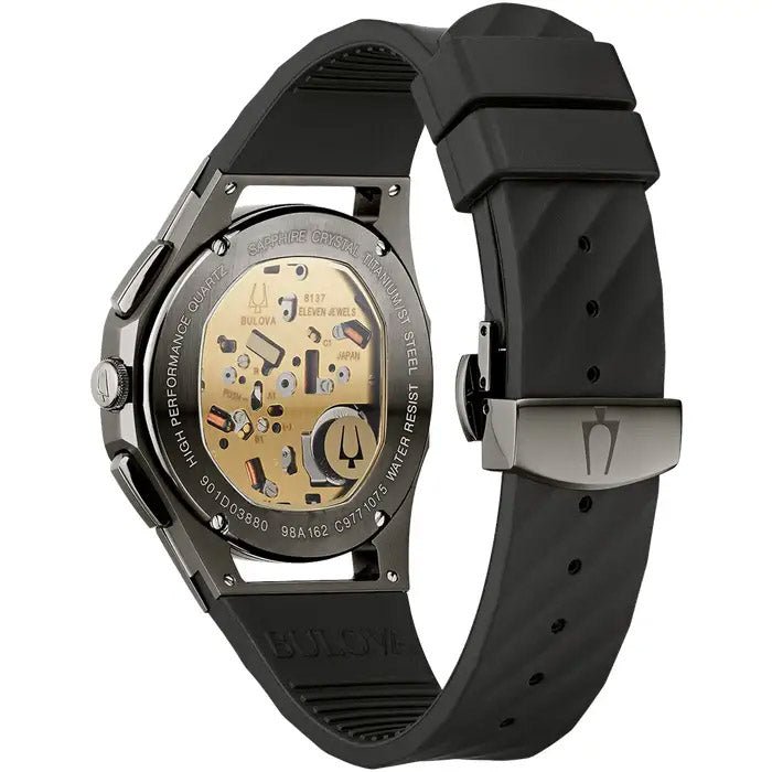 Bulova Curv Mens Grey Watch 98a162