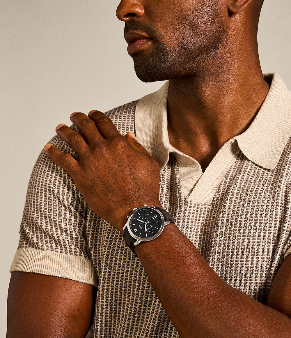 Fossil Watch Neutra Chronograph Black Fs5452