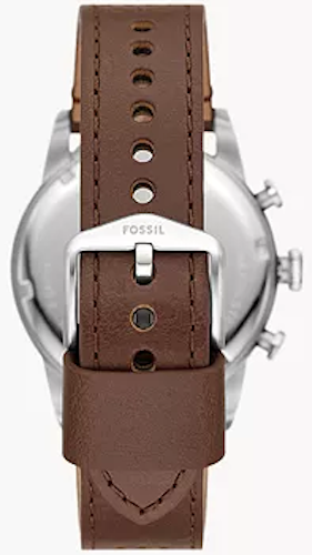 Fossil Sport Tourer Chronograph Brown Leather Strap Cream Dial Men S Watch Fs6042