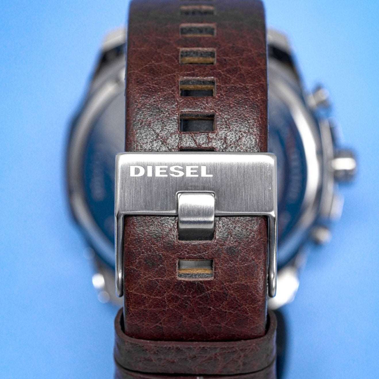 Diesel Dz4281 Men S Chronograph Mega Chief Blue Brown Watch
