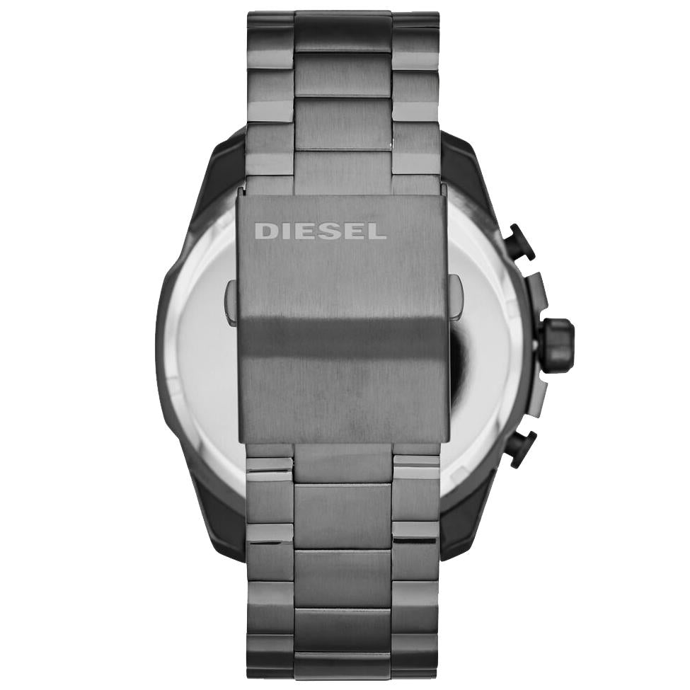Diesel Dz4329 Men S Silver Mega Chief Chronograph Watch