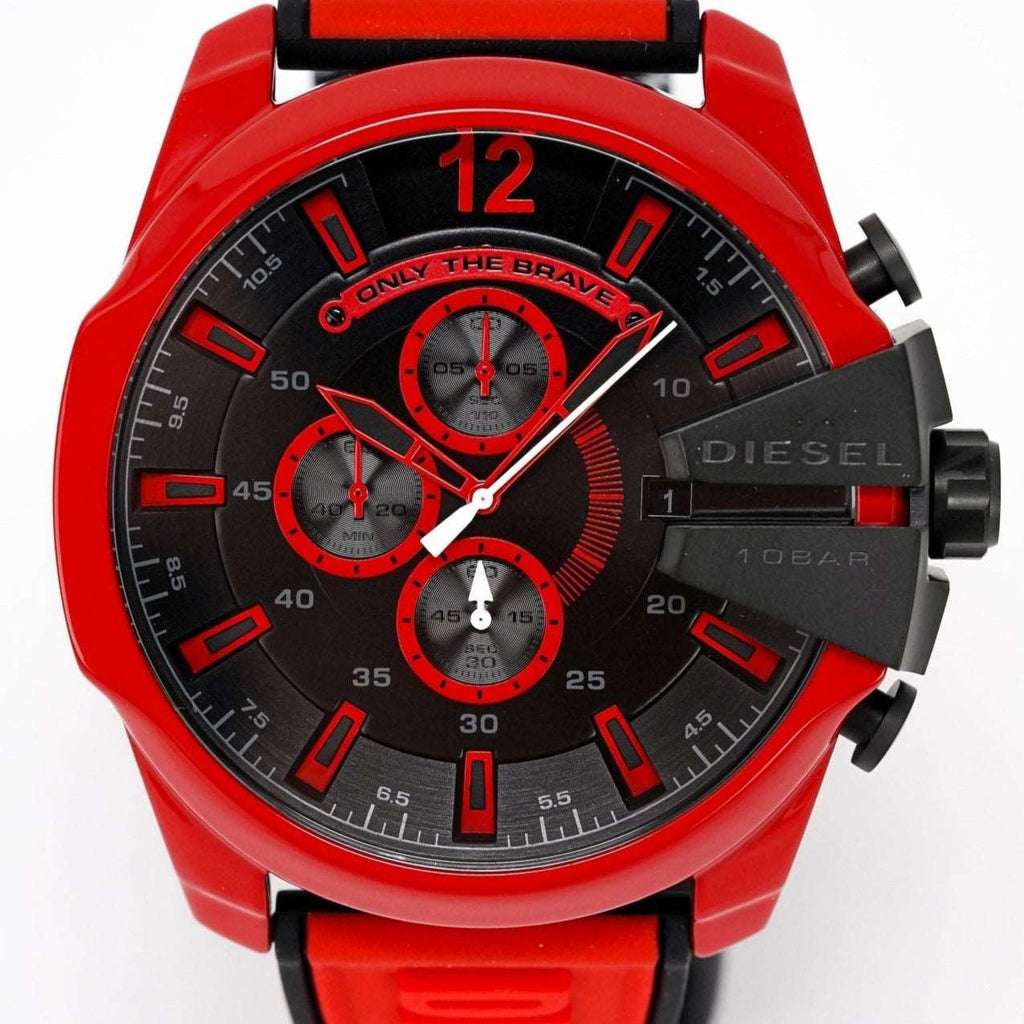 Diesel Dz4526 Men S Chronograph Mega Chief Red Watch