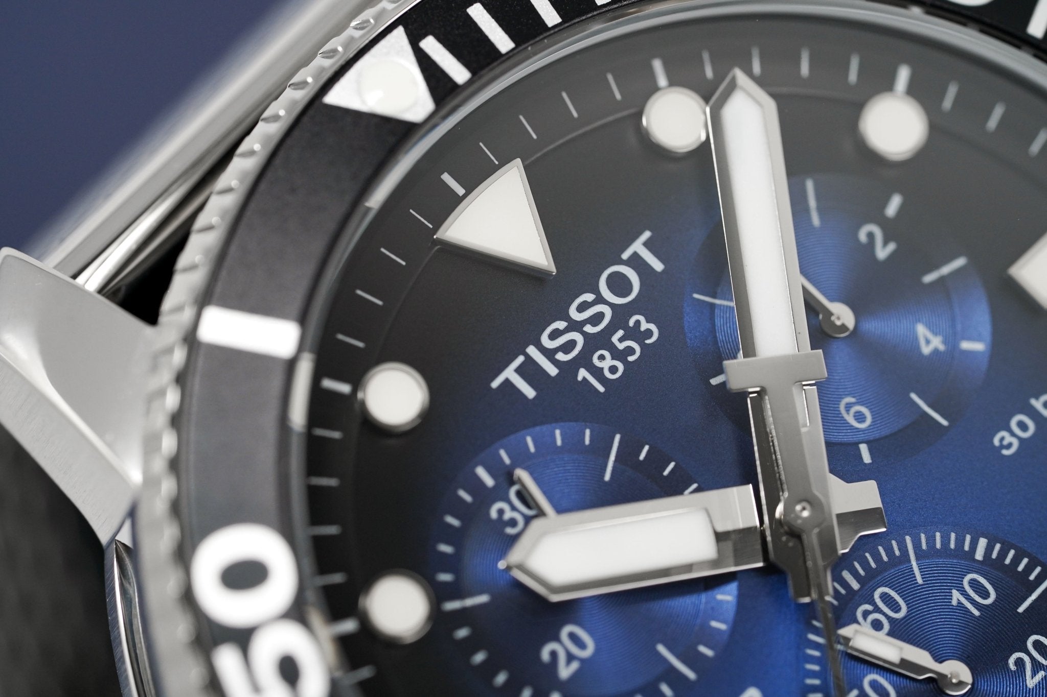 Tissot Chronograph Mens Watch Seastar 1000 Blue T1204171104102