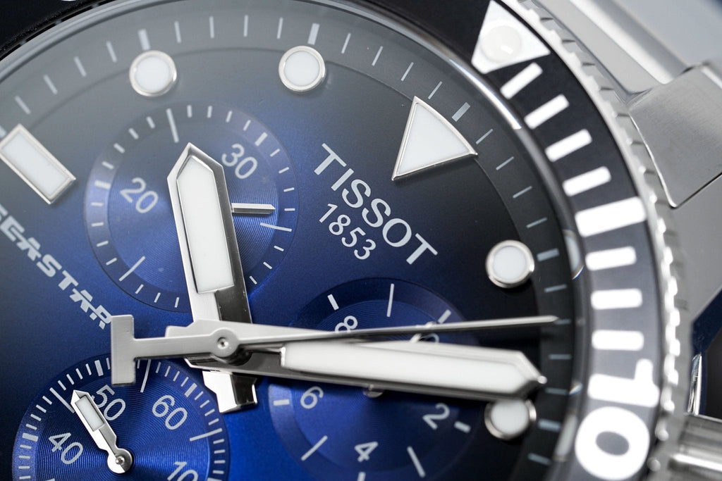 Tissot Chronograph Watch Seastar 1000 Blue T1204171104101